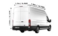 Extra Large Van - Back View Dimension Thumbnail